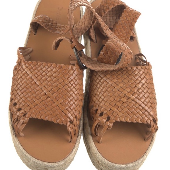Zimmerman Brown Leather Espadrilles - Picture 3 of 4